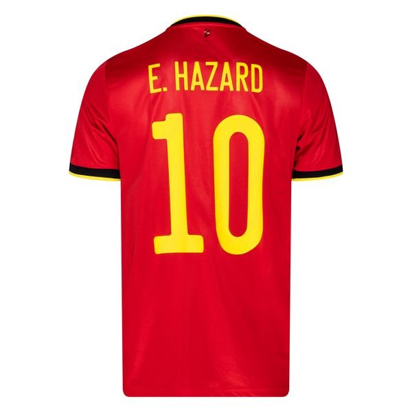 2020-21 Belgium Home Shirt EURO  E. HAZARD 10
